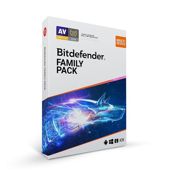 BITDEFENDER FAMILY PACK 2024 - 15 dispositivi - 1 Anno